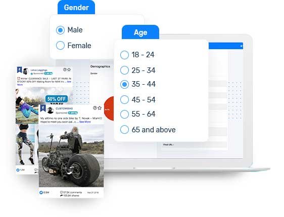 competitive analysis facebook filter by age group