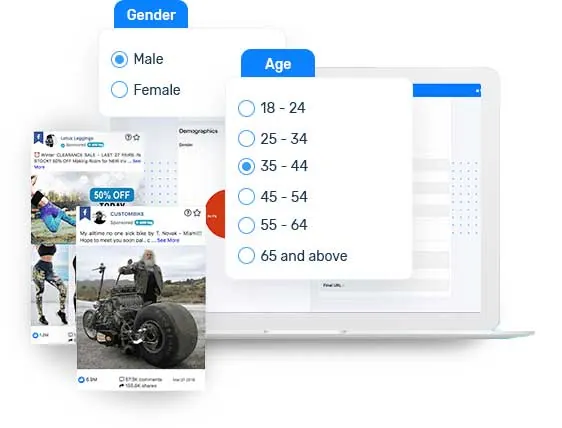 competitive analysis facebook filter by age group