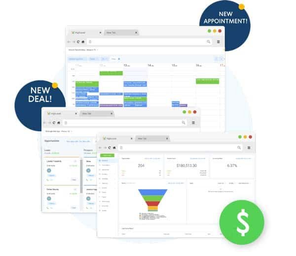 marketing crm automation sales funnel example