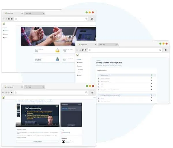 marketing crm automation course builder feature
